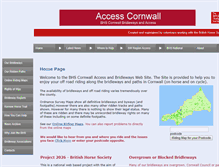 Tablet Screenshot of bhsaccesscornwall.org.uk